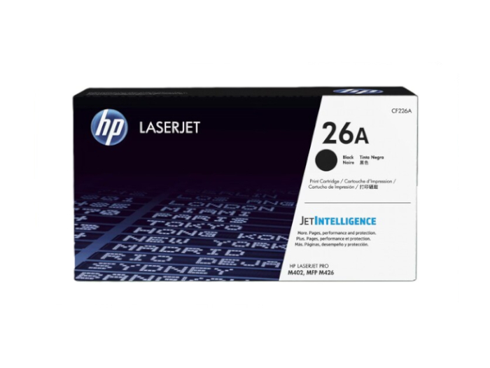 Toner Hp Cf226A 26A Para M402, M426 Original Negro 