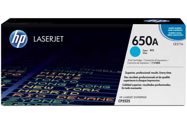 Toner Hp 650A Cp5525 Original 15,000 Paginas Cyan