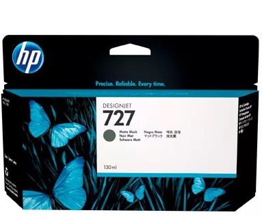 Cartucho De Tinta Hp 727 Designjet Negro Mate 130Ml