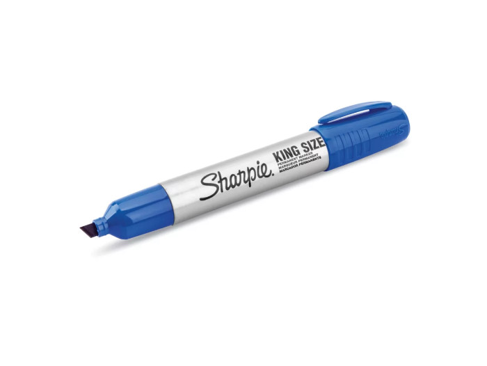 Marcador Sharpie King Cincel Permanente Azul 