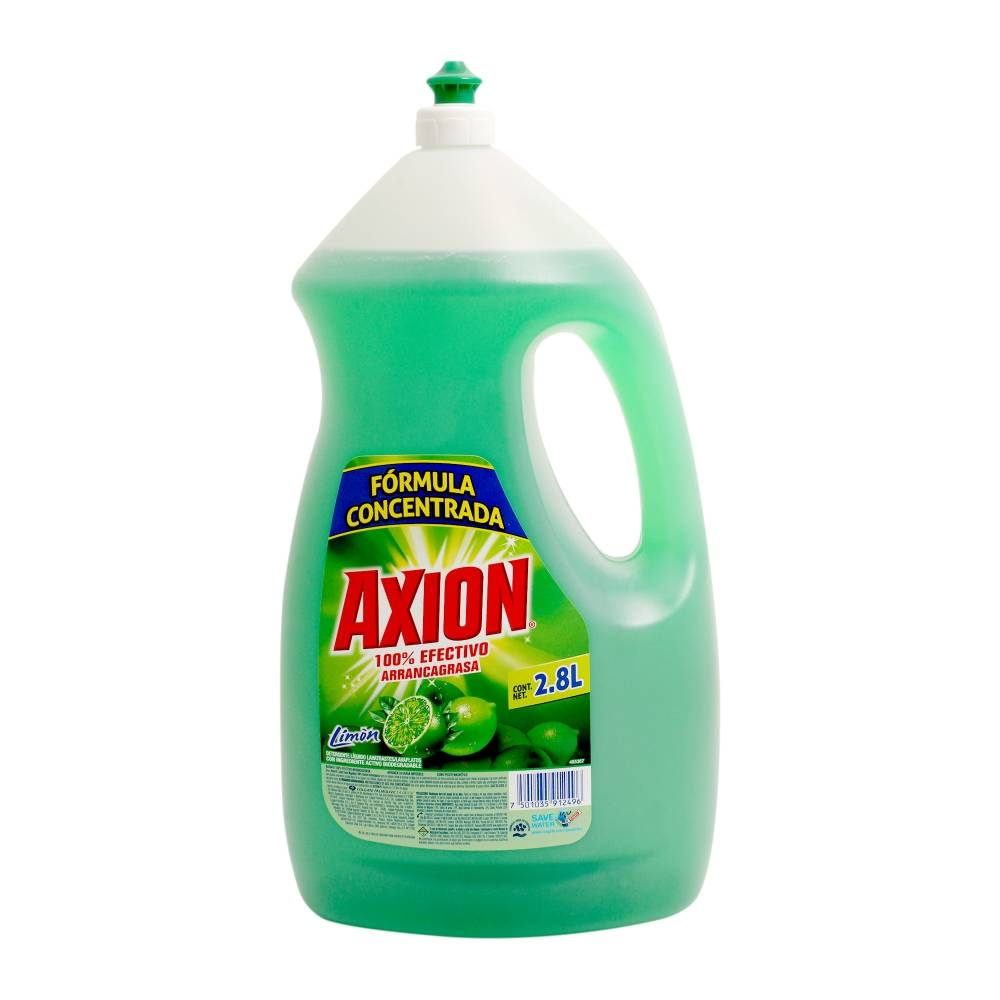 Jabon Axion Liquido Para Trastes Limon 2.8Lt