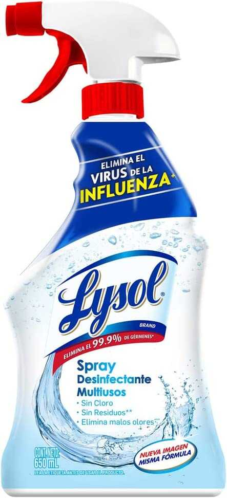 Liquido Desinfectante En Atomizador Lysol 650Ml