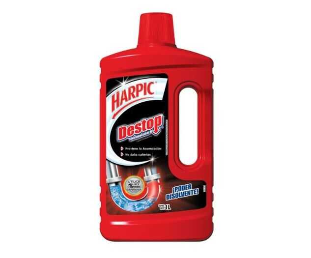 Liquido Destapacaños Harpic Destop 1 Lt