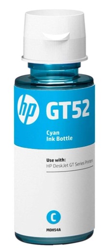 Botella Tinta Hp Gt52 Cian
