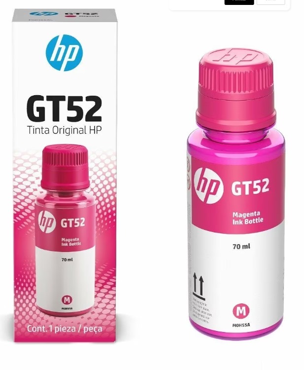 Botella Tinta Hp Gt52 Magenta