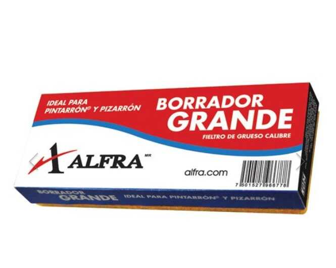 Borrador Para Pizarron Blanco Alfra De Fieltro
