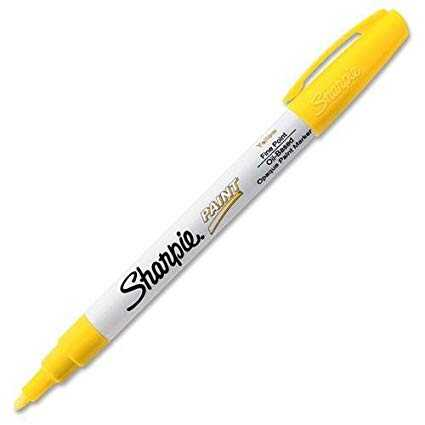Oil-Based Fine Point Pant Marker, Yellow