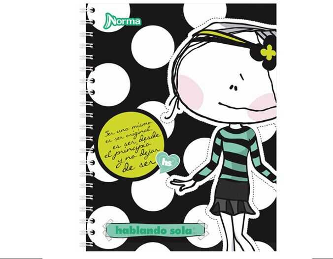 Cuaderno Profesional Norma "Hablando Sola" Raya 100 Hojas
