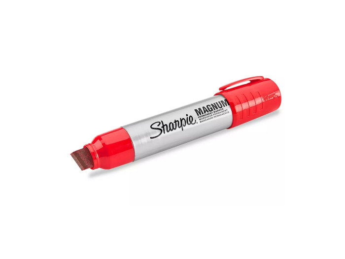 Marcador Sharpie Magnum Cincel Rojo 