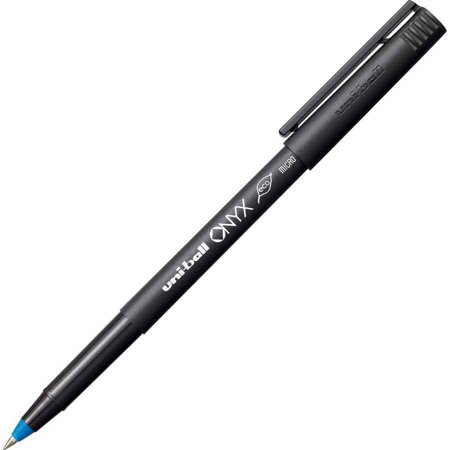 Pluma Uniball Onyx Ub-102 C/Tapa 0.5 Mm Azul