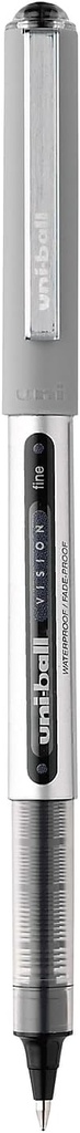 Pluma Uniball Vision C/Tapa .7Mm Punto Fino Negro