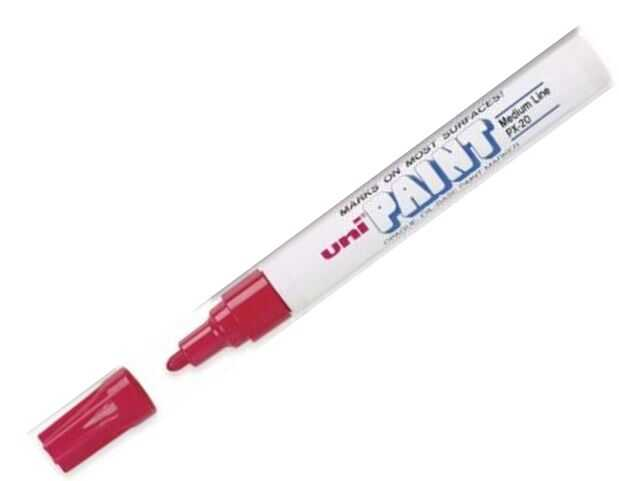 Marcador Unipaint Mediano Px20 Rojo 