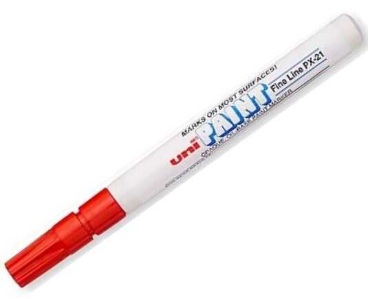 Marcador Unipaint Fino Px21 Rojo 