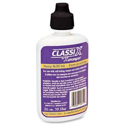 Tinta Para Sello Classix C/Gotero Negro 2 Oz (59Ml)