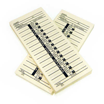 Tarjeta Para Reloj Checador Semanal Ip C/100Pz