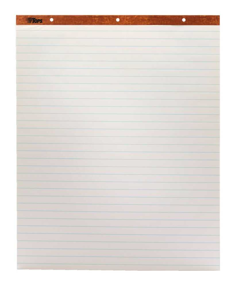 Block Papel Tops Para Rotafolio Raya 27X34" Blanco 50 Hojas