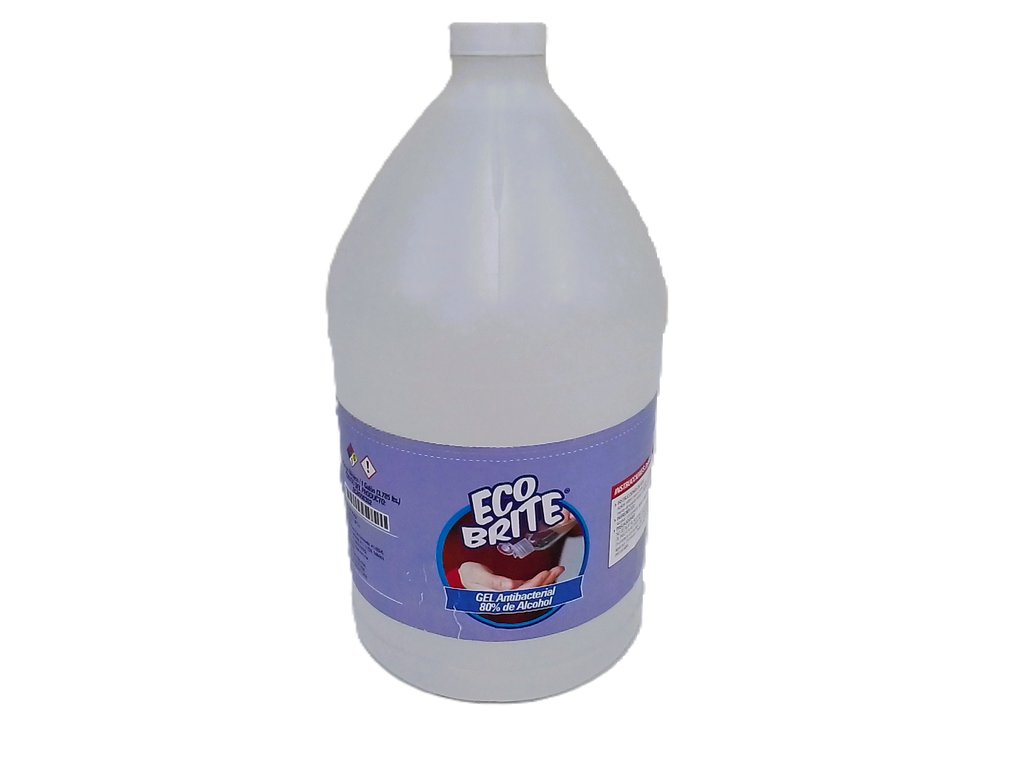 Gel Sanitizante Antibacterial Ecobrite 80% Galon 3.75Lt