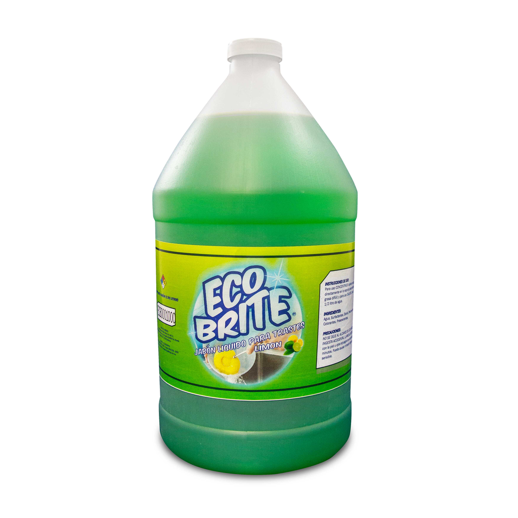 Jabon Liquido Lavatrastes Ecobrite Limon 3.78Lts