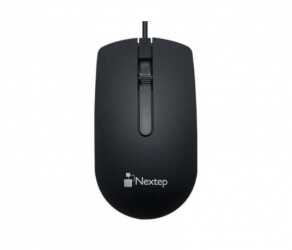 Mouse Nextep Para Computo Usb Alambrico Negro 