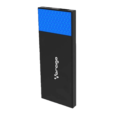 Power Bank Vorago 3800 Mah 1 Usb Negro/Azul