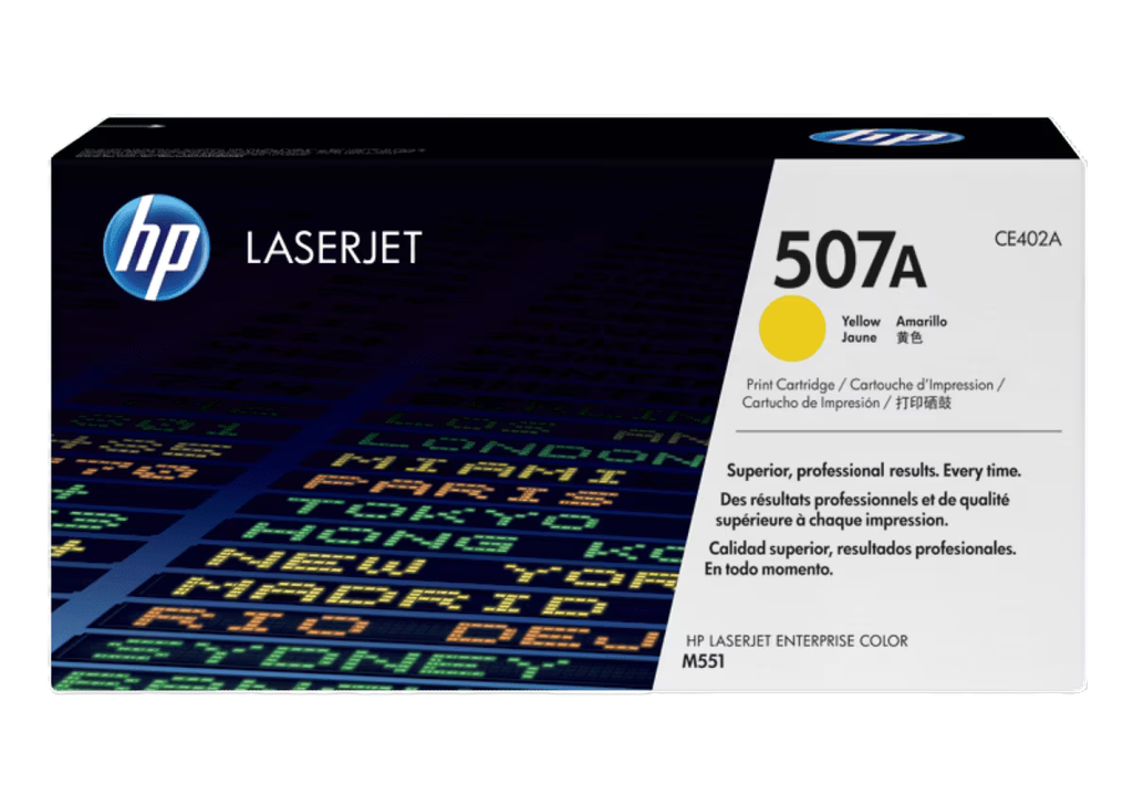 Toner Hp 507A P/Laserjet M551 Original Amarillo 