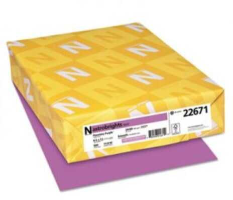 Papel Bond Astrobrights T/C 24# Planetary Purple 500 Hojas
