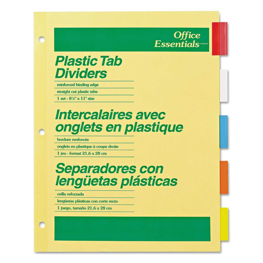 [AVE11465] Separador Manila Avery T/C 5 Cejas Multicolor