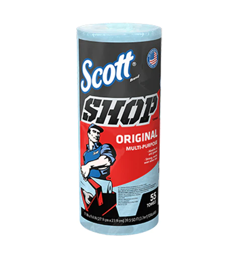 [KCC703510] Toalla Shop Towel En Rollo Azul C/55 Hojas