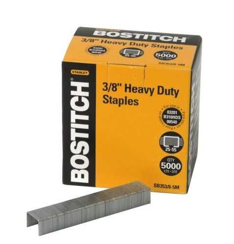 [BOSSB35385M] Grapa Bostitch Uso Pesado 3/8" P/50 Hojas C/5000Pz
