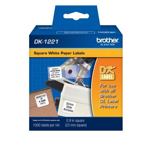 [BRTDK1221] Square Paper Label Rl/1000