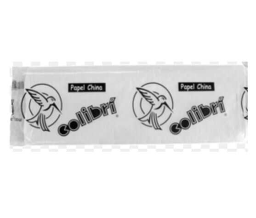 [COLCHI1205] Papel China Colibri Blanco C/100Pz