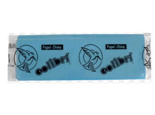[COLCHI1207] Papel China Colibri Azul Claro C/100Pz