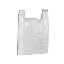 [IBSCA11621] Bolsa Tipo Camiseta Grande Blanco 11.5X6.5X21" C/600Pz