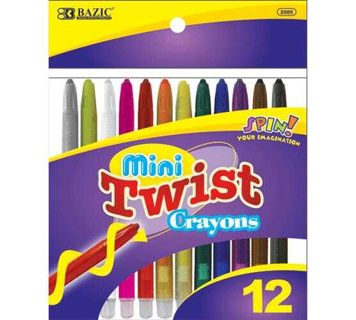 [BZC2505] Crayones Bazic Mini Twist C/12Pz