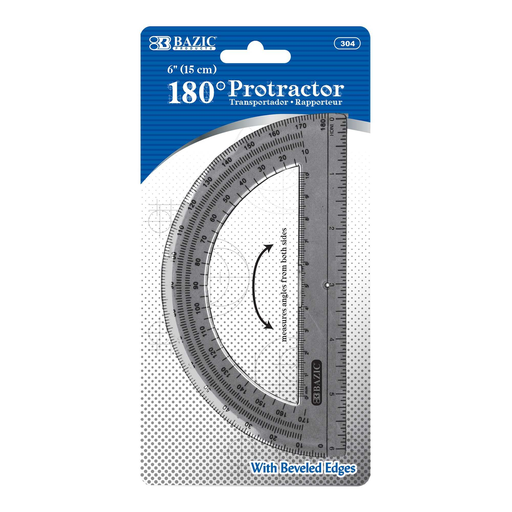 [BZC304] Semicircular 6" Protractor