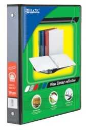 [BZC3147] Carpeta Bazic 1.5" Capacidad C/Mica T/C 3 Aros O Negra 