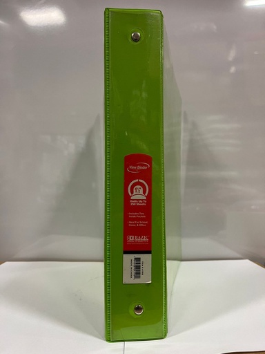 [BZC4199] Carpeta Basic 1.5" Capacidad C/Mica T/C 3Aros O Surtido Brillante