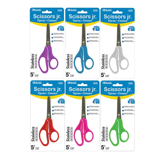 [BZC4430] BAZIC 5" Blunt Tip School Scissors