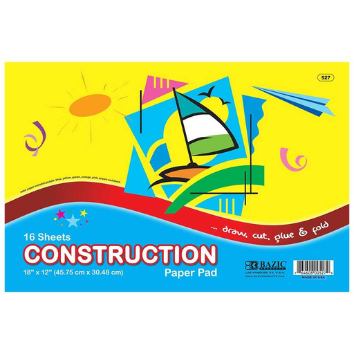 [BZC527] Construction Paper 18X12'' 16Ct