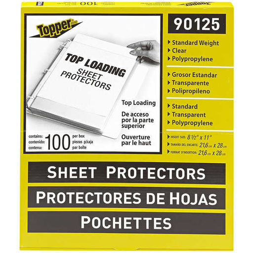 [CLI90125] Mica Topper Protector Para Hoja T/C Estandar C/100Pz
