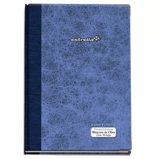[EST00469] Libro Estrella Bitacora De Obra 96 Hojas 