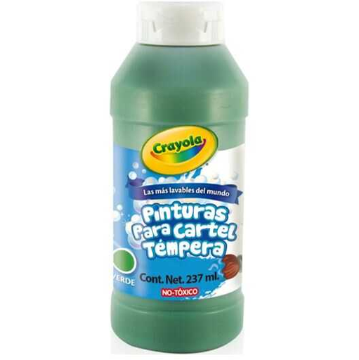 [CYO5420080044] Pintura Tempera Lavable Crayola Verde 237Ml