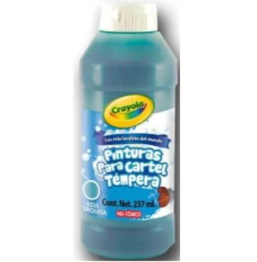 [CYO5420080048] Pintura Tempera Lavable Crayola Azul Turquesa 237Ml