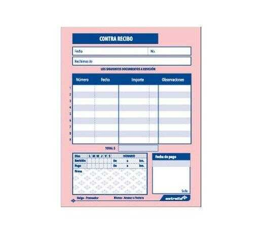 [EST00140] Block Contra Recibo Estrella Duplicado 50 Hojas