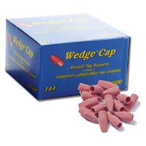 [DIX34500] Wedge Cap Eraser Pink W/144