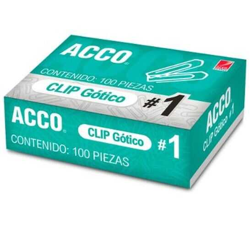 [ACCP1680] Clip Acco Gotico #1 C/100Pz