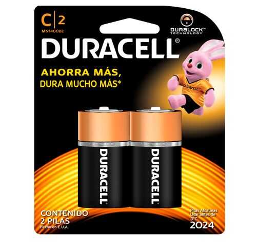 [DURMN1400B2] Bateria Duracell Alcalina "C" C/2Pz