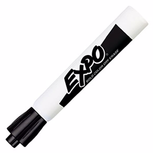 [SAN83001] Marcador Expo Para Pizarron Cincel Negro 