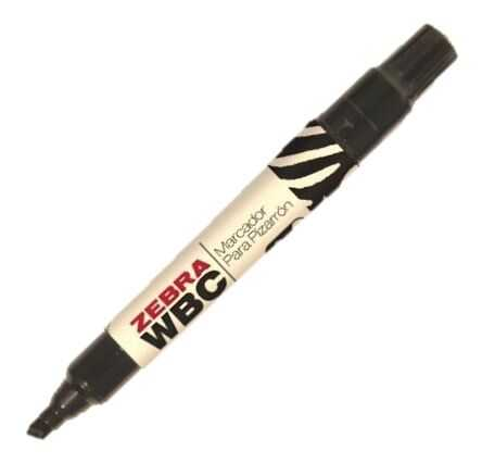 [ZEB9570] Marcador Zebra Para Pizarron Wbc Cincel Negro