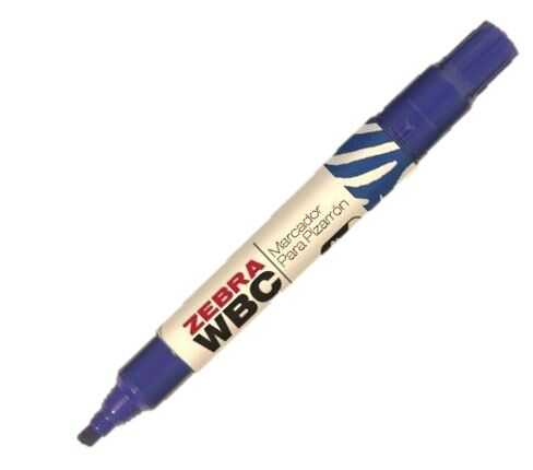[ZEB9571] Marcador Zebra Para Pizarron Wbc Cincel Azul